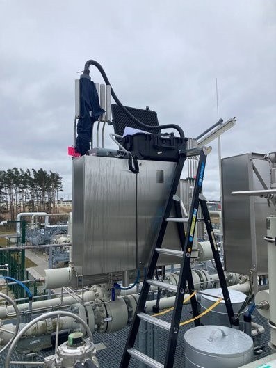 Emission quantification of a vent