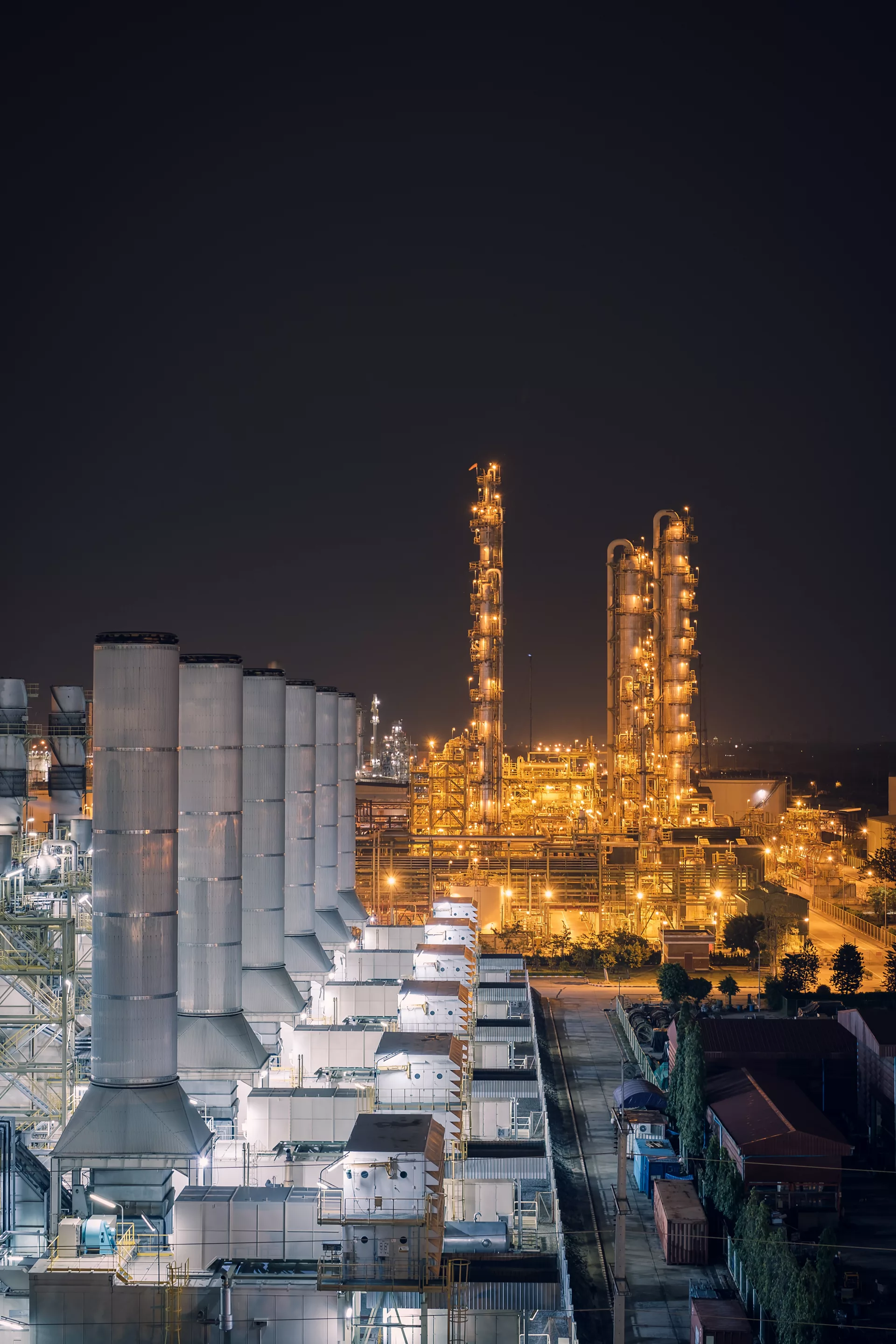 Furnaces by night